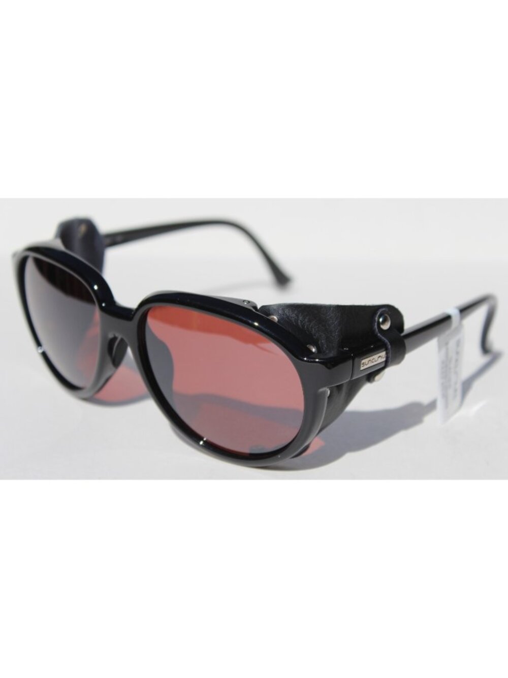 SUNCLOUD Glacier POLARIZED Sunglasses Black/Rose Flash Mirror Mountaineering NEW